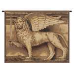 Lion with Sword Italian Wall Hanging Tapestry