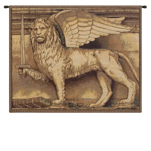 Lion with Sword Italian Tapestry