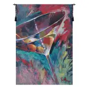 Unforgettable Cocktail Glass Belgian Tapestry Wall Hanging