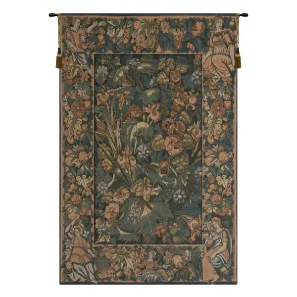 Charlotte Home Furnishing Inc. Belgium Tapestry - 26 in. x 38 in. | Iris Greenery