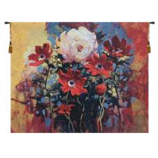 Bouquet by Simon Bull  Belgian Tapestry Wall Hanging