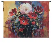 Bouquet by Simon Bull Belgian Tapestry Wall Hanging
