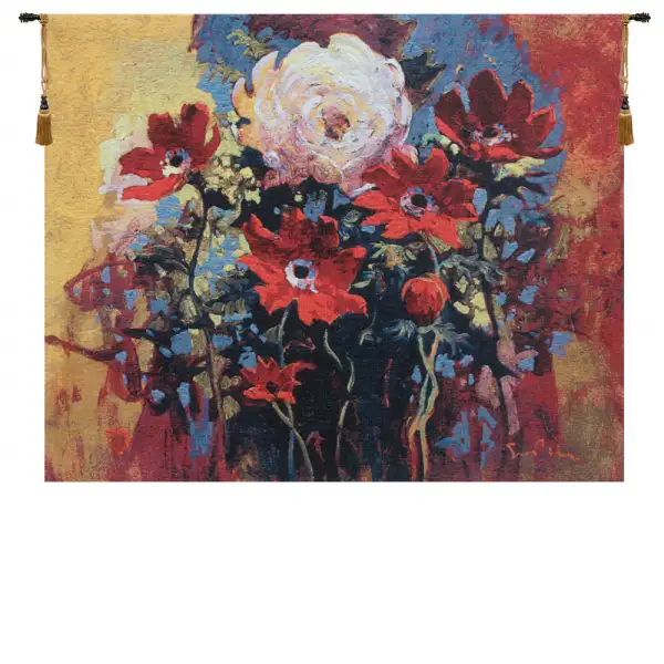 Bouquet by Simon Bull  Belgian Wall Tapestry