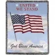 UNITED WE STAND Afghan Throw