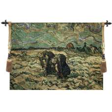 Two Peasant Women Fine Art Tapestry