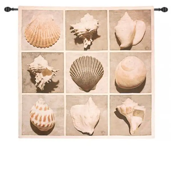 Weathered Shell Sample Wall Tapestry