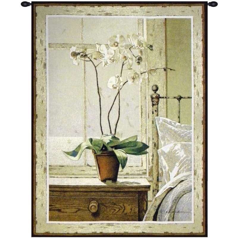 Orchids In the Window I Tapestry Wall Art