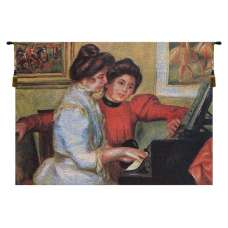 Piano Belgian Tapestry Wall Hanging