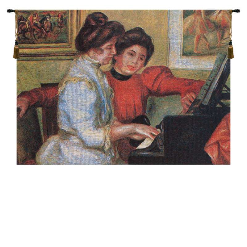 Piano Belgian Tapestry Wall Hanging