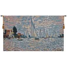 Regatta a l'argenteuil Belgian Tapestry Wall Hanging