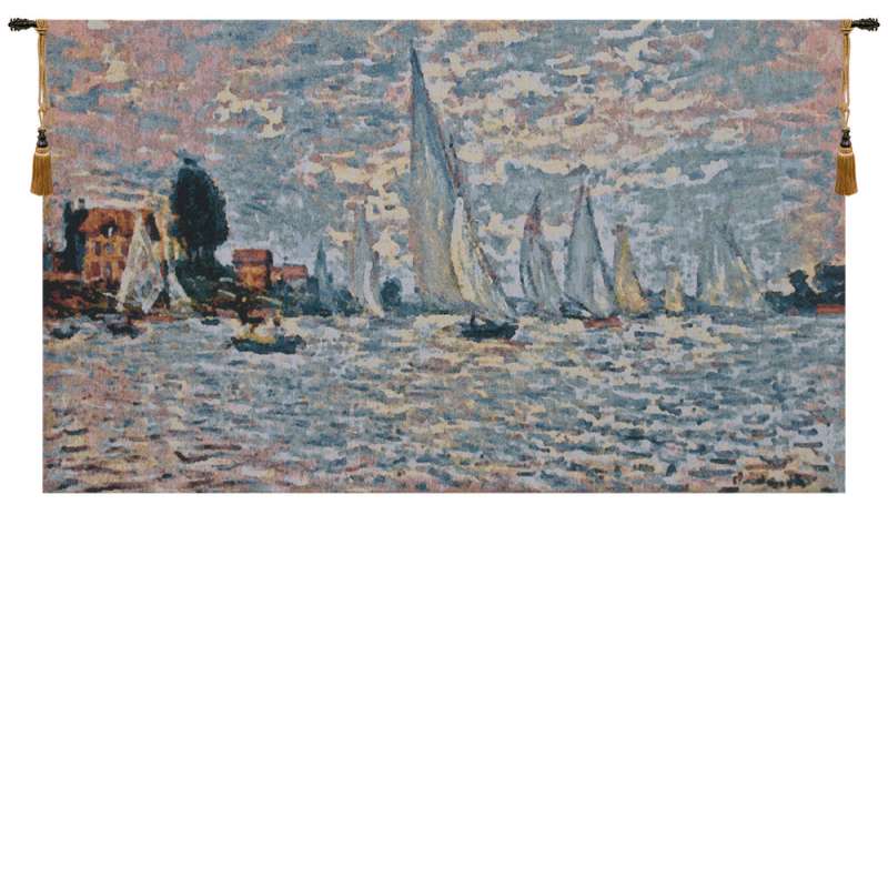 Regatta a l'argenteuil Flanders Tapestry Wall Hanging