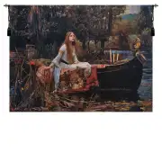 Lady of Shalott Belgian Tapestry Wall Hanging