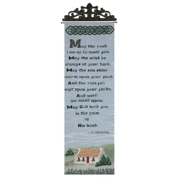 The Road Rises Bell Pull With Topper Wall Tapestry Bell Pull
