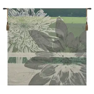 Graphic Blooms II Wall Tapestry
