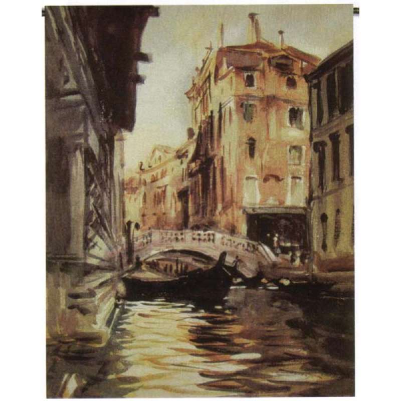Italian River View Tapestry Wall Hanging