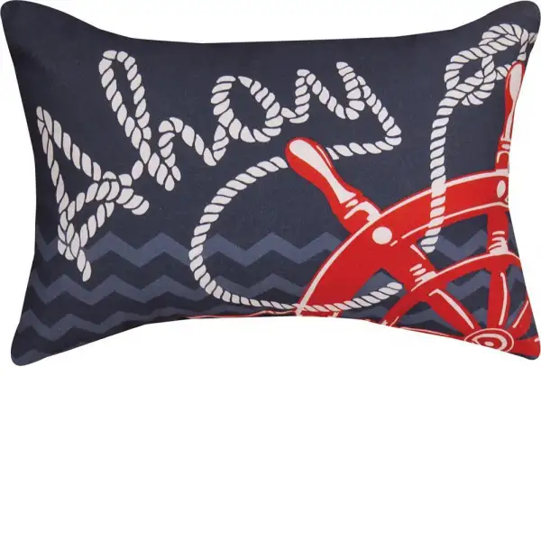 Nautical Knots Ahoy Climaweave Rectangle Couch Cushion Cover