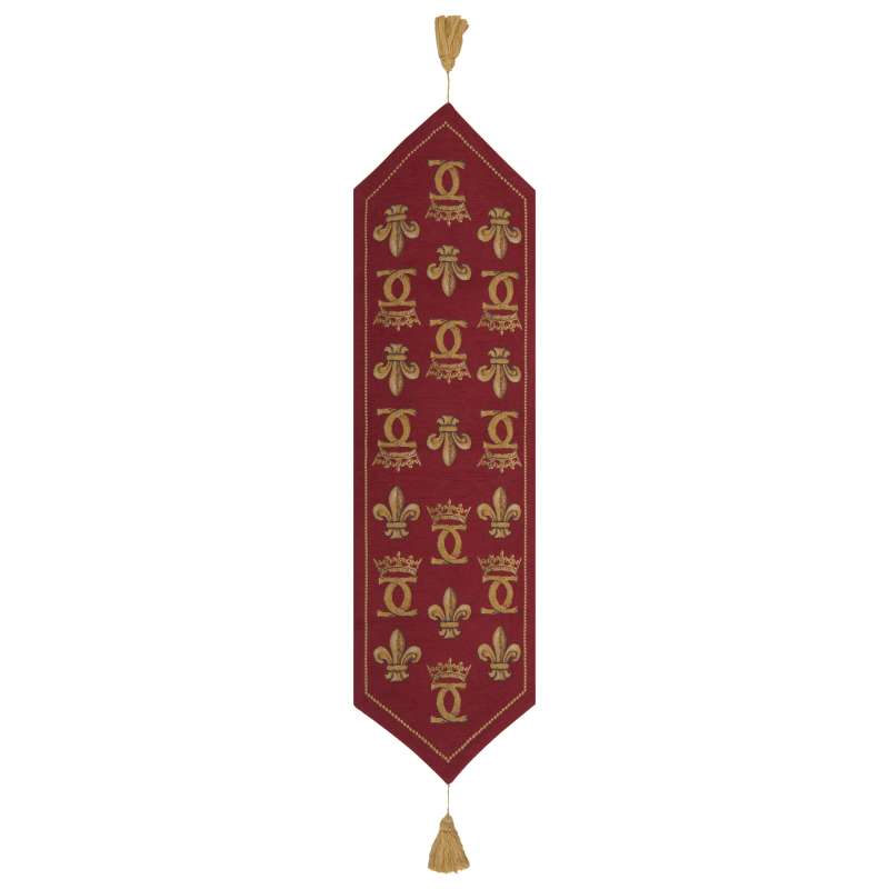 Chenonceau Rouge French Tapestry Table Runner