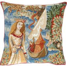 Lady of the Lake French Tapestry Cushion