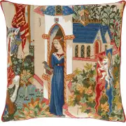 Lady of Camelot French Couch Pillow Cushion