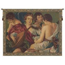 Concerto Caravaggio Italian Tapestry Wall Hanging