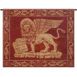 Leone Rosso Italian Wall Hanging Tapestry
