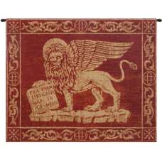 Leone Rosso Italian Tapestry Wall Hanging