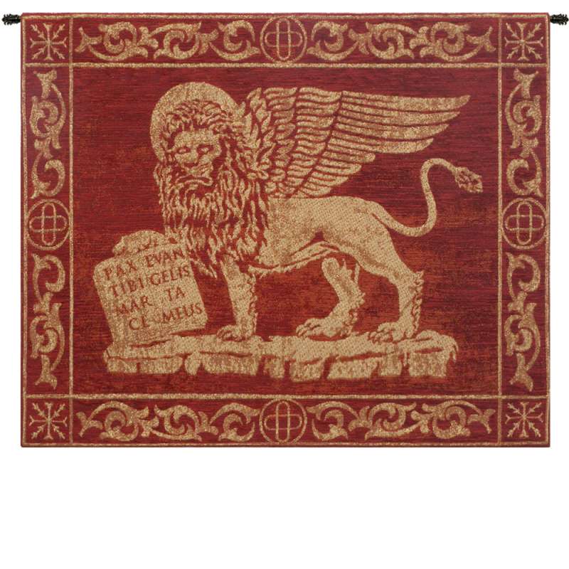 Leone Rosso Italian Tapestry Wall Hanging