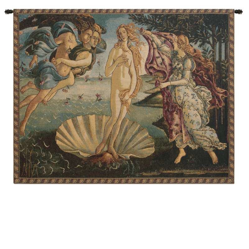 Nascita di Venere by Sandro Botticelli Italian Tapestry Wall Hanging