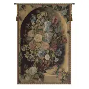 Large Flowers Piece Italian Tapestry - 37 in. x 54 in. Cotton/Viscose/Polyester by Pauline Von Koudelka-Schmerling