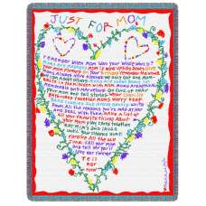Just for Mom Tapestry Throw