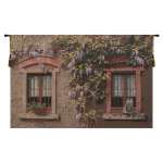 Windows with Wisteria Italian Wall Hanging Tapestry