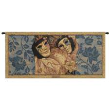 Venice Carnival Italian Tapestry Wall Hanging