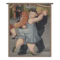Botero Blu Italian Tapestry Wall Hanging