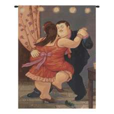 Botero Rosso Italian Tapestry Wall Hanging
