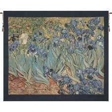 Iris by Van Gogh Italian Tapestry Wall Hanging