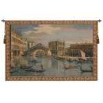 The Rialto Bridge Grand Canal Small Italian Wall Hanging Tapestry