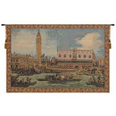 Bucintoro I Small Italian Tapestry Wall Hanging