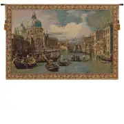 Saint Mary Of Health And The Grand Canal Horizontal Small Italian Tapestry - 19 in. x 13 in. Cotton/Viscose/Polyester by Alessia Cara