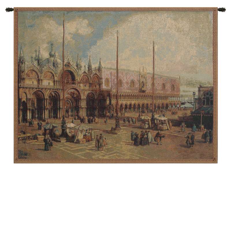 Palazzo Ducale and San Marco Italian Tapestry Wall Hanging