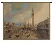 San Marco Square Italian Tapestry - 54 in. x 38 in. Cotton/Viscose/Polyester by Canaletto