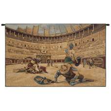 Gladiators Italian Tapestry Wall Hanging
