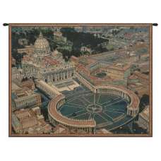 St. Peters Square Italian Tapestry Wall Hanging