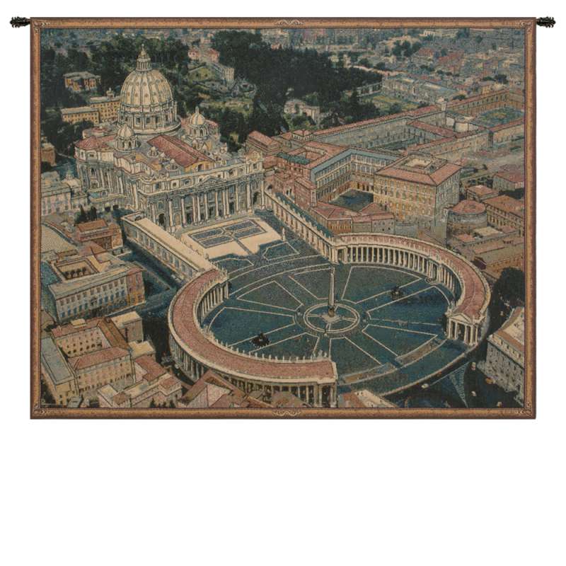 St. Peters Square Italian Tapestry Wall Hanging
