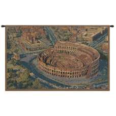 The Coliseum Rome Small Italian Tapestry Wall Hanging