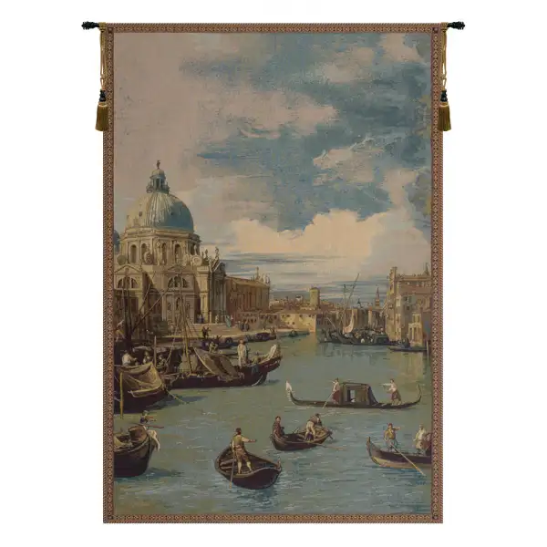 Saint Mary of Health and the Grand Canal Vertical Italian Wall Tapestry
