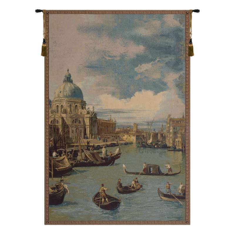 Saint Mary of Health and the Grand Canal Vertical Italian Tapestry Wall Hanging