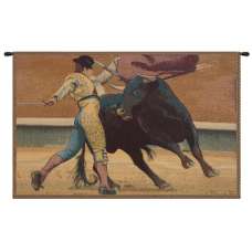 Bullfighter Torero Italian Tapestry Wall Hanging