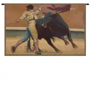Bullfighter Torero Italian Tapestry - 9 in. x 12 in. Cotton/Viscose/Polyester by Alessia Cara