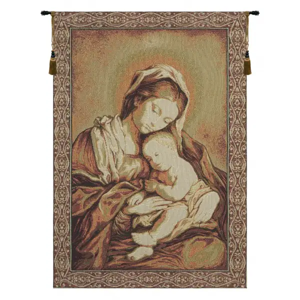 Madonna Oro European Tapestries - 18 in. x 26 in. Cotton/Polyester/Viscose by Charlotte Home Furnishings