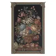 Floral Bouquet Thoughts By Lucio Battisti European Tapestries - 53 in. x 84 in. Cotton/Polyester/Viscose by Lucio Battisti